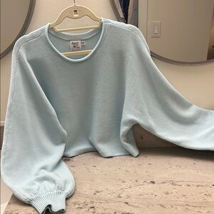 Princess Polly Soft Sky Blue Crew Neck Sweater